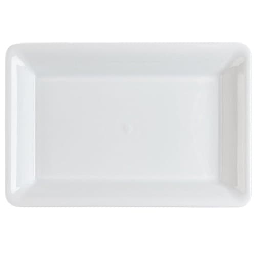 Fineline RC572PP.WH ReForm 10" x 14" White Polypropylene Rectangular Tray - Image 1