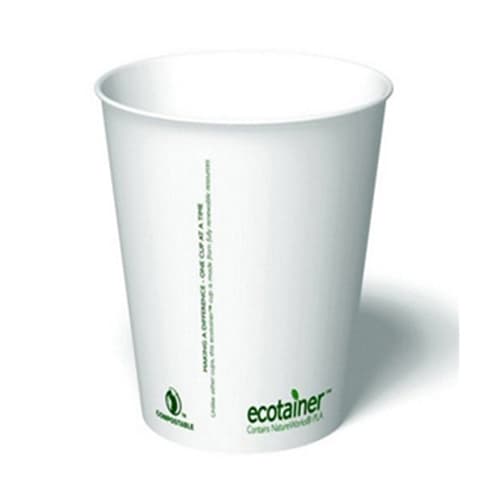 12 oz. ecotainer® Carte Blanc® Paper Hot Cup - Image 1
