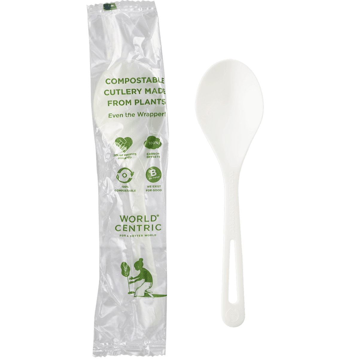 6" Individually Wrapped Spoon - Image 1