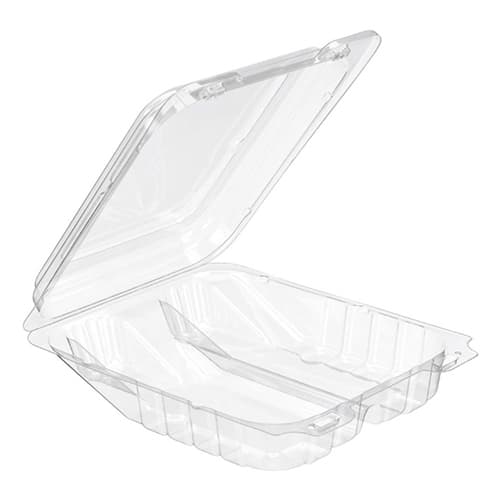 Inline SureLock Clear Hinged Plastic Cookie Container - Image 1