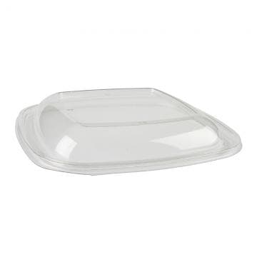 Dome PET Lid - fits 12 oz Square Deli Container