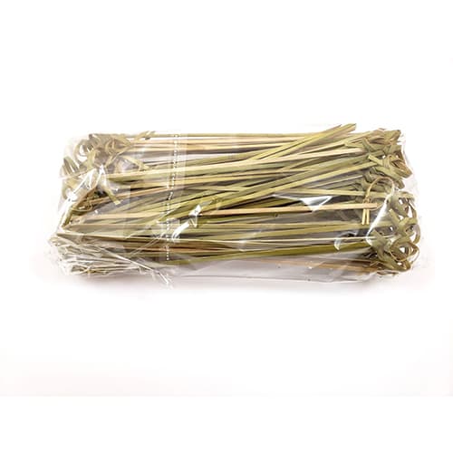 Rofson BFP730 7" Eco-Friendly Knot Bamboo Food Pick - Image 1
