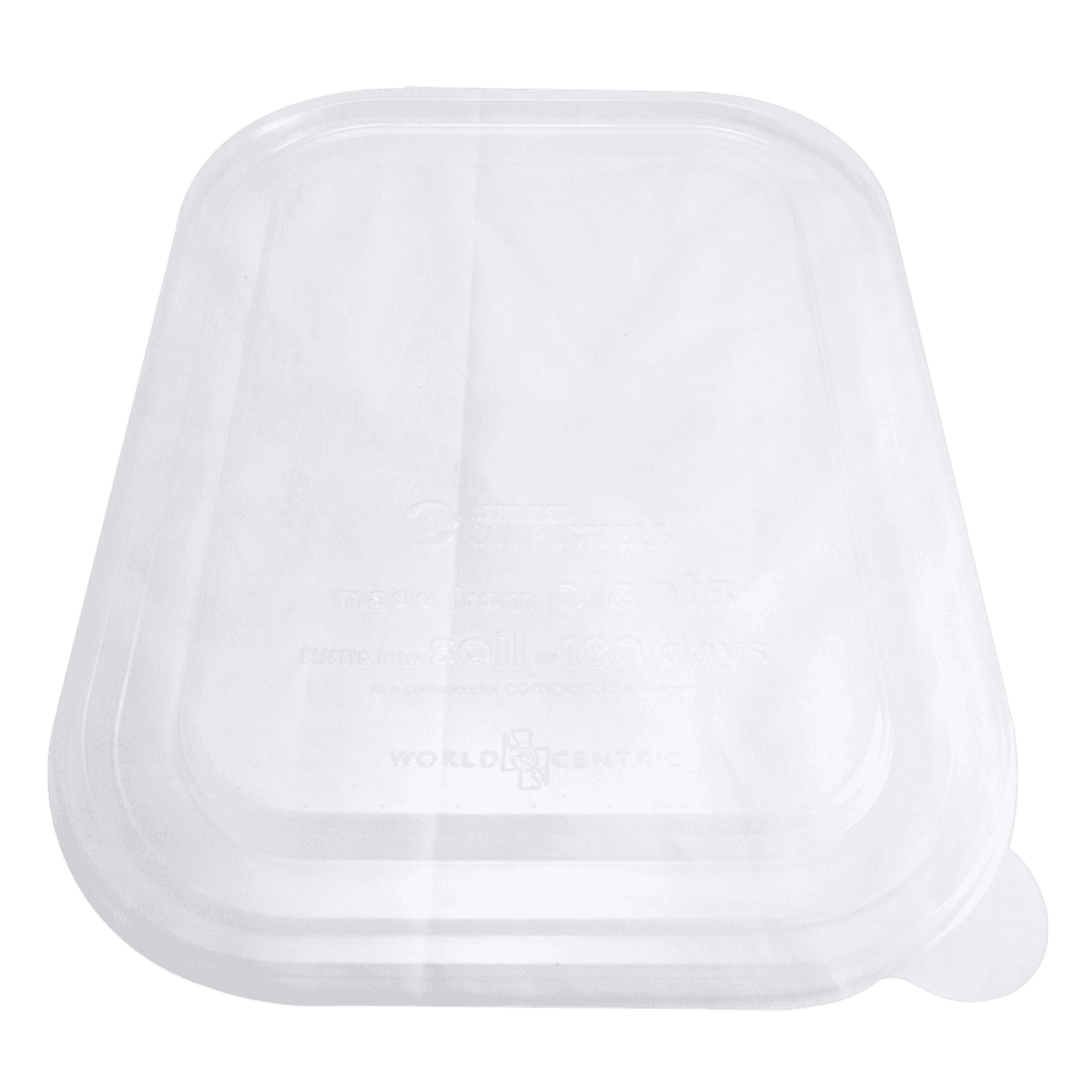 Clear PLA Lid - fits 36 oz Fiber Food Container, 1-Compartment - Image 1