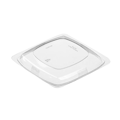 Par-Pak® 5DD200-DL Clear Dome Lid For 24 - 48 Oz Square Bowls - Image 1