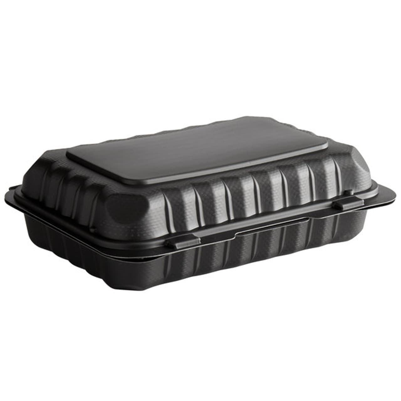 9×6 Clamshell, 1-Compartment, Black