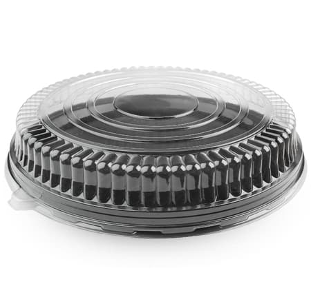 Fineline 22" Clear PET Round Dome Low Lid - Image 1