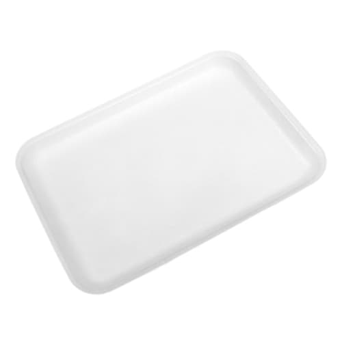Dyne-A-Pak #20S White Foam Meat Tray 8 1/2" x 6 1/2" x 5/8" - Image 1