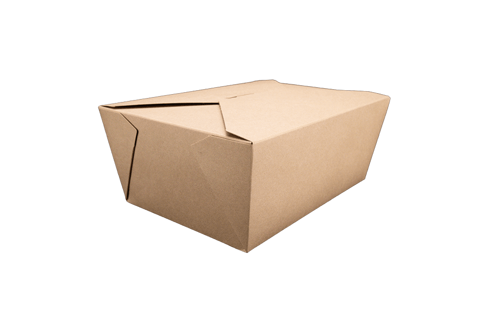 #4 Paper Folded Carton, Brown Kraft - Image 1
