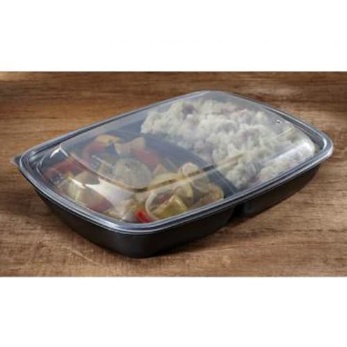Dome PP Lid - fits 46 oz PP Rectangle Containers - Image 1