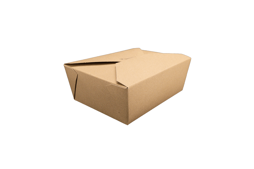 #8 Paper Folded Carton, Brown Kraft - Image 1