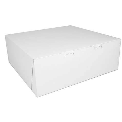 Southern Champion 14" x 14" x 5" White Non-Window Bakery Box - Image 1