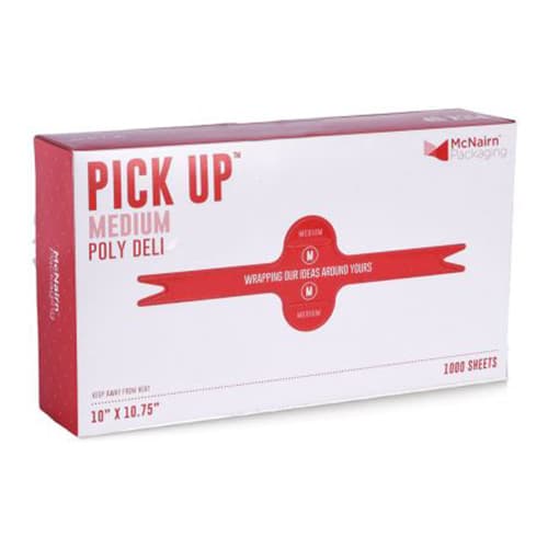 Pick Up High Density Medium Poly Deli Sheet 10" x 10.75" - Image 1