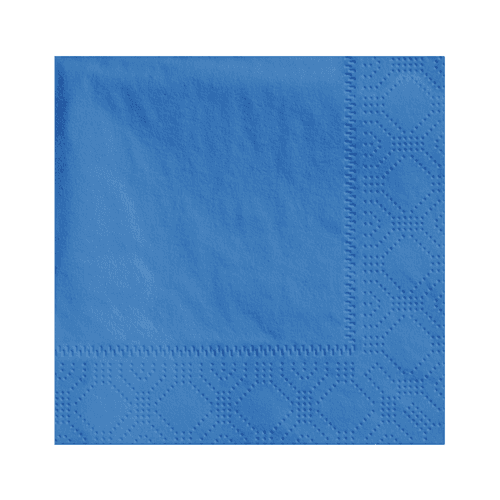 Hoffmaster 4.75 " Regal Embossed 2-Ply Marina Blue Beverage Napkins - Image 1