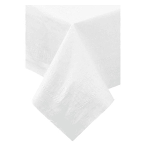 Hoffmaster 210086 82" x 82" White Cellutex Tissue / Poly Paper Table Cover