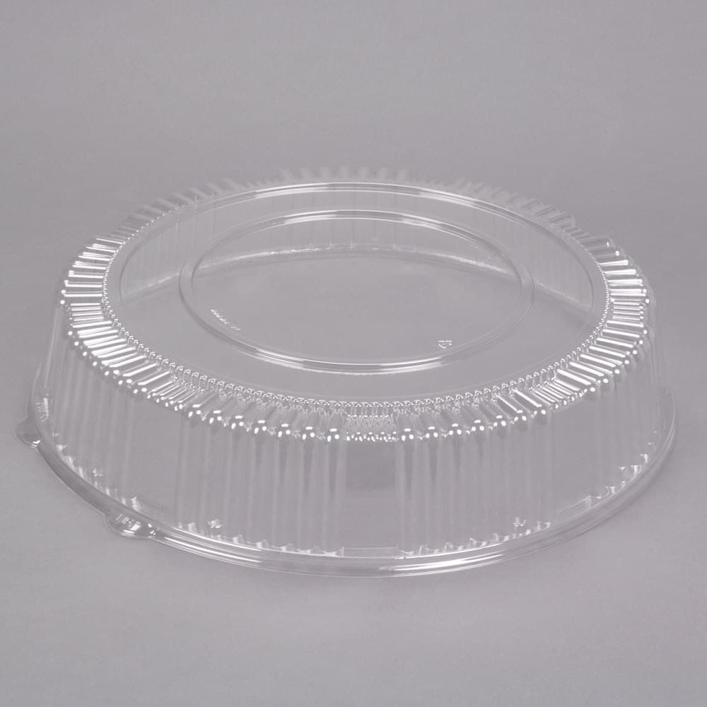 WNA Comet A16PETDM Caterline 16" Clear PET Plastic Round Dome Lid - Image 1
