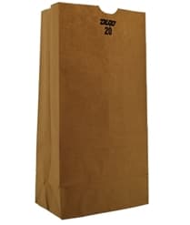 8 1/4" x 5 5/16" x 16 1/8" Kraft Paper Bag - Image 1