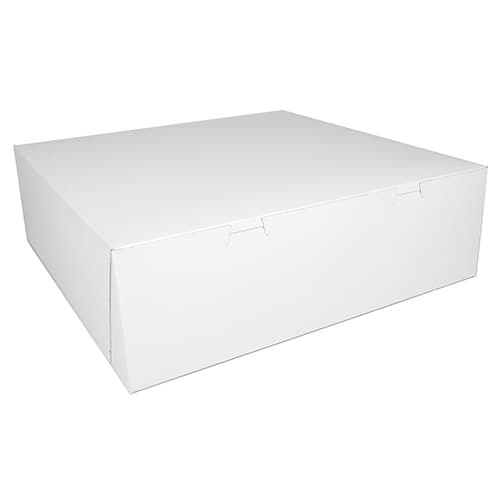 Southern Champion 16" x 16" x 5" White Non-Window Bakery Box - Image 1