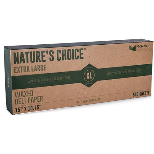 15" x 10-3/4" Waxed Paper Wrap, Brown Kraft - Image 1