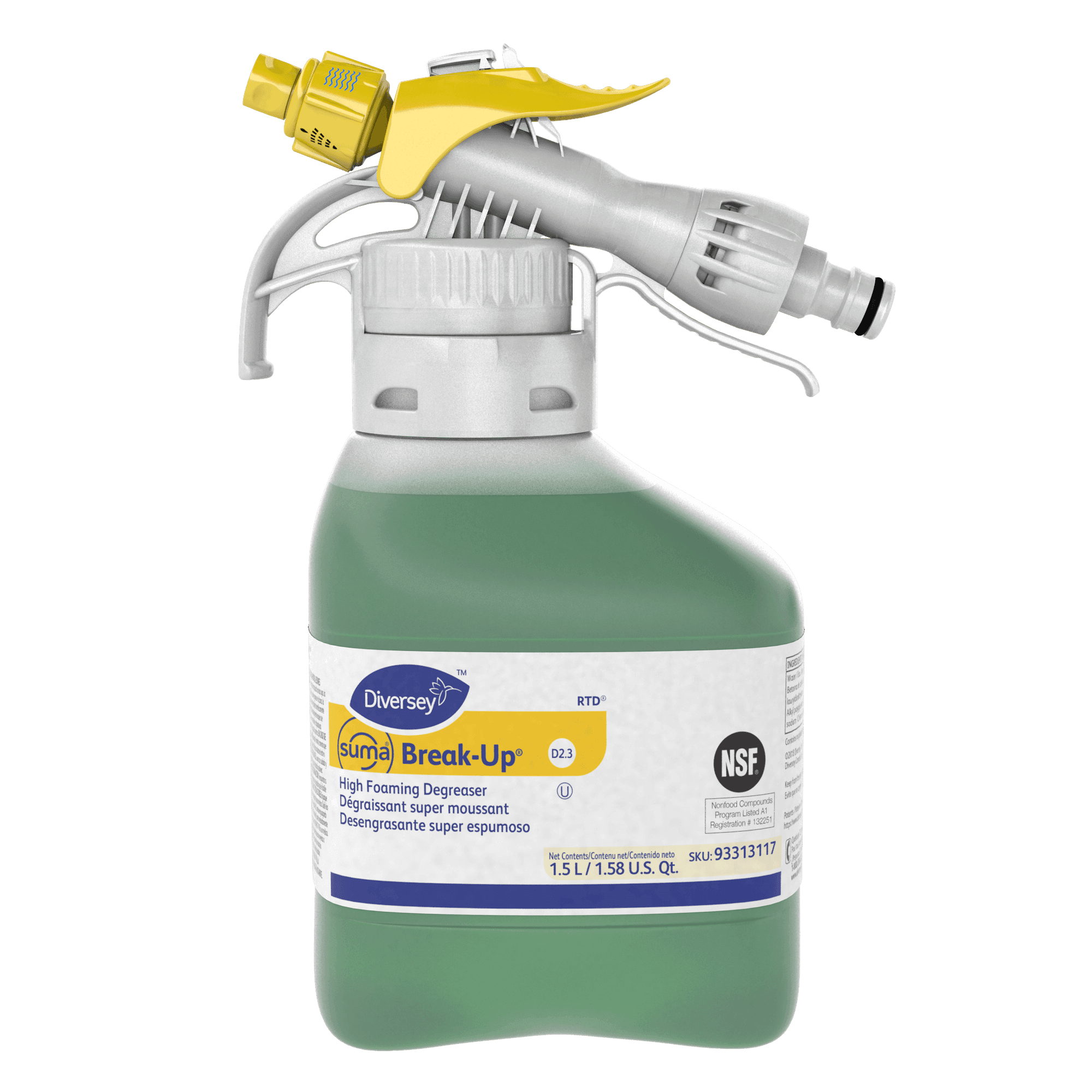 Suma® Break-Up® D3.5 1.5 Liter RTD Foaming Grease Cleaner - Image 1