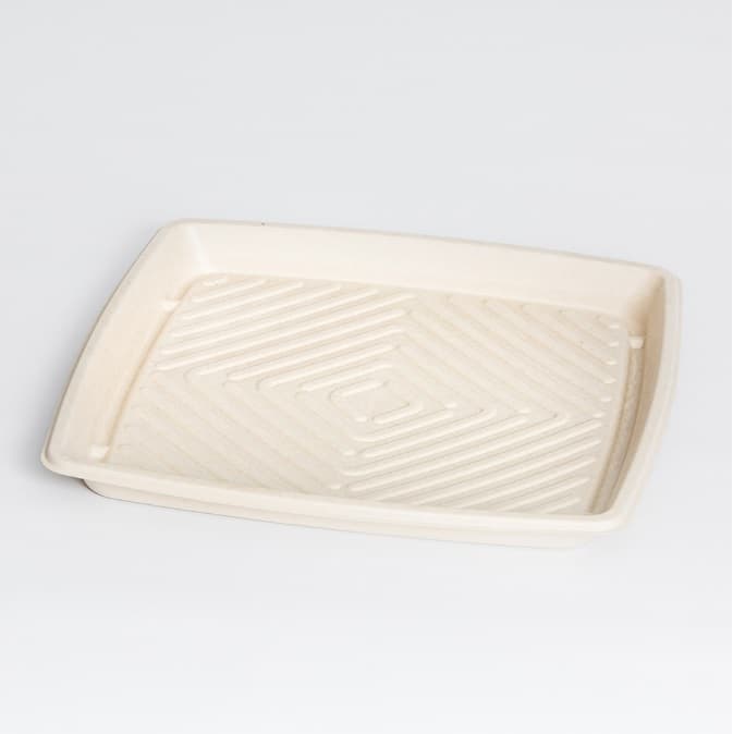 14" Square Fiber Platter - Image 1