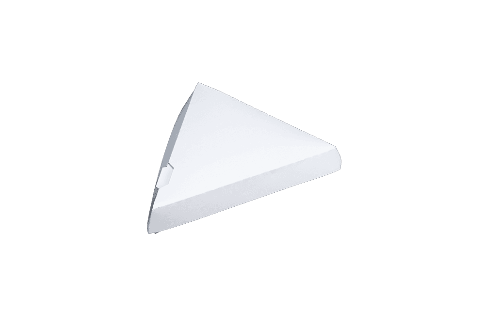 Southern Champion 9.25" x 9" White Pizza Slice Clamshell - Image 1
