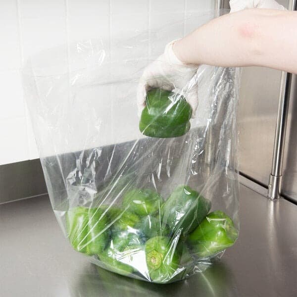 TUF-R® 10" x 8" x 24" 1.25 mil Heavy Linear LDPE Gusset Bag - Image 1