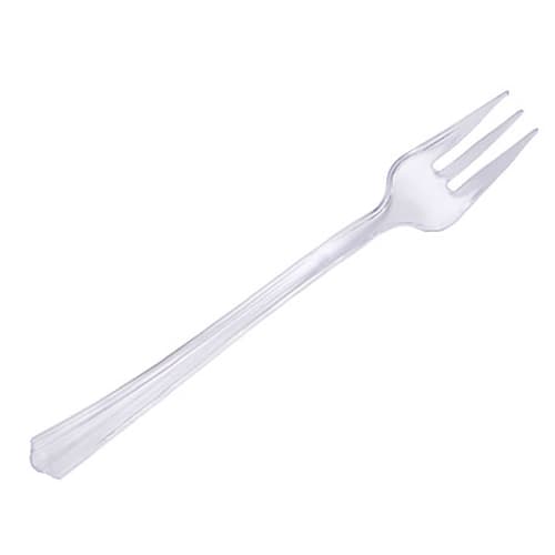 WNA Comet APTFK Petites® 4 1/5" Clear Tasting Fork - Image 1
