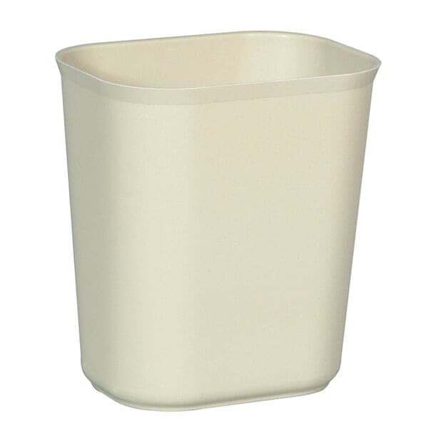 Rubbermaid FG254100BEIG 14 Qt. / 3.5 Gallon Beige Rectangular Fire-Resistant Medical Wastebasket
