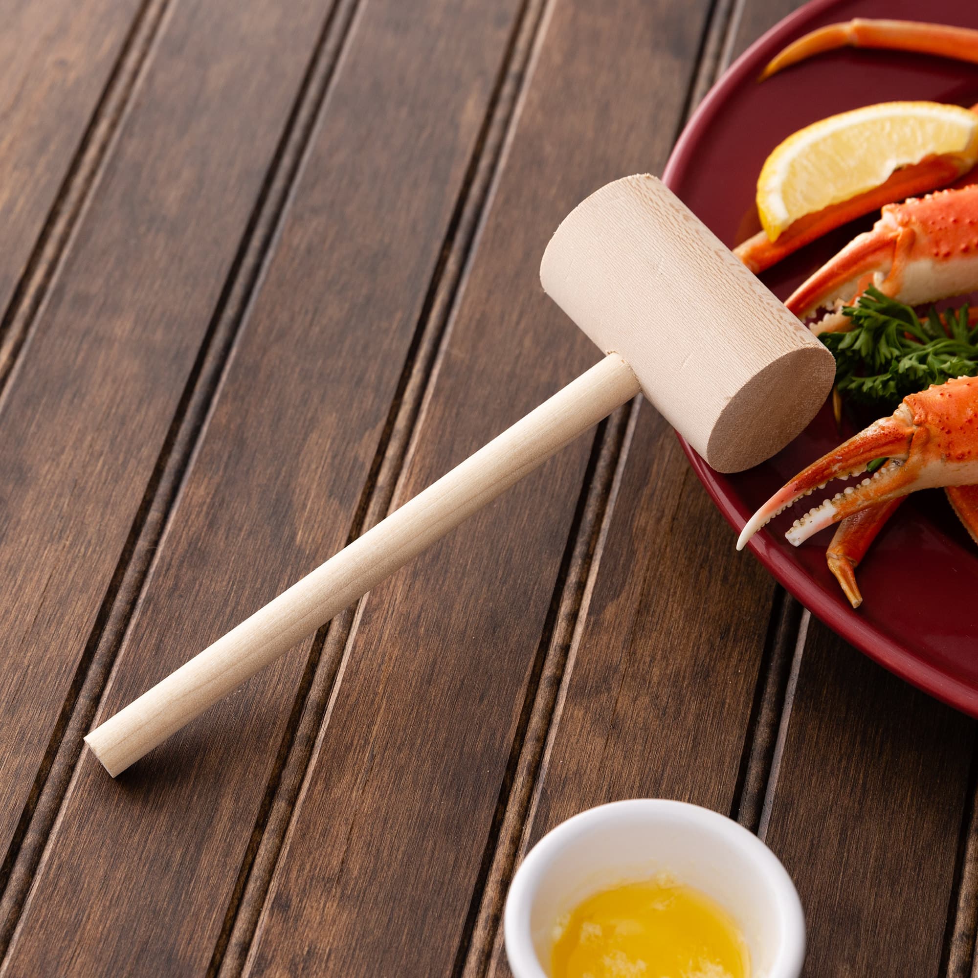 7" Wooden Lobster / Crab Mallet - Image 1
