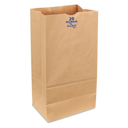 Duro Bulwark 20 lb. Extra Heavy Duty Brown Bag - Image 1