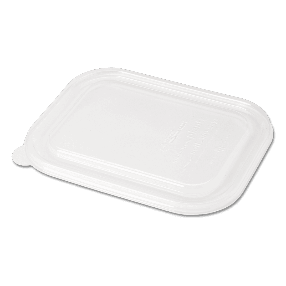 Clear PLA Lid - fits 20-48 oz Fiber Food Containers - Image 1