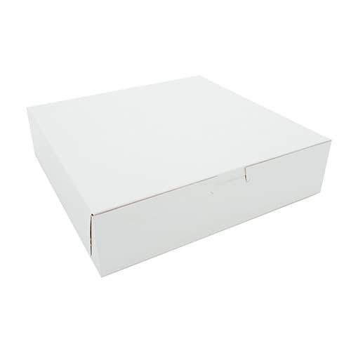 Southern Champion 10" x 10" x 2 1/2" White Non-Window Bakery Box - Image 1