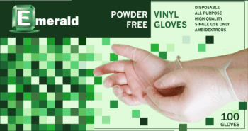 Medium, Latex and Powder Free White Vinyl Glove, 4 mil