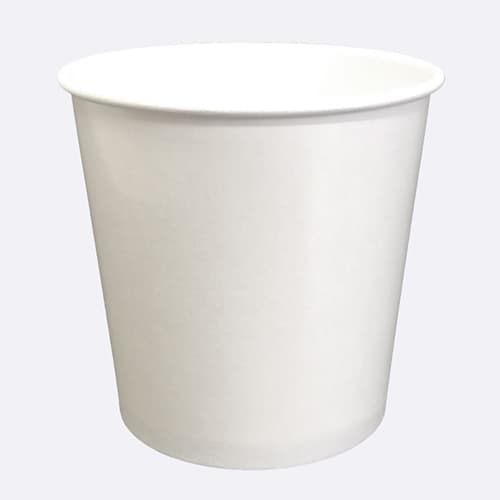 16 oz Squat Paper Deli Container, White - Image 1