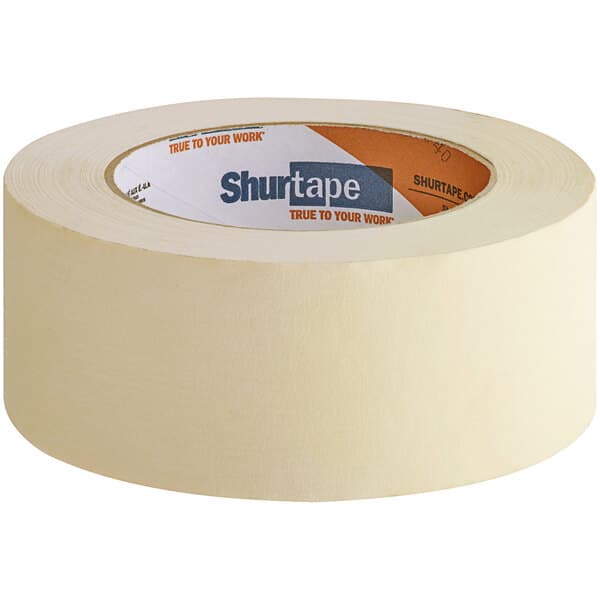 Shurtape CP 083 1 7/8" x 60 Yards Natural Utility Grade Masking Tape 101536 - Image 1