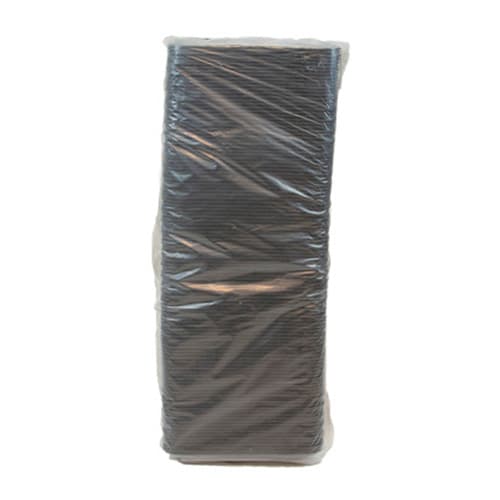 Pactiv 8H Black Heavy Foam Supermarket Tray - Image 1