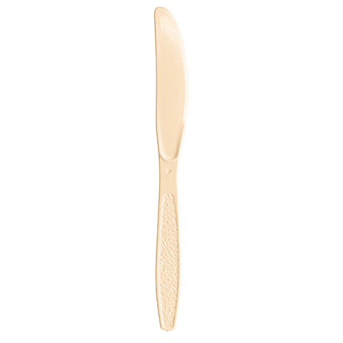 Berk Almond Heavy Weight Plastic Knife - Image 1