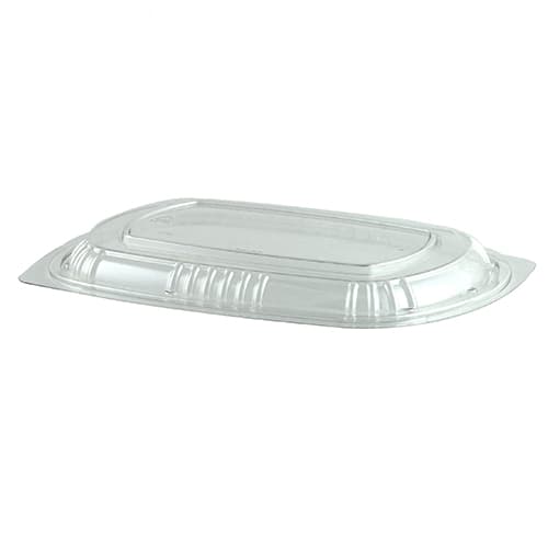 Clear PP Lid - fits 15 oz Rectangle PP Food Container, 3-Compartment