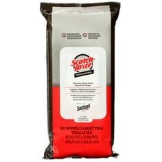 Scotch-Brite™ Stainless Steel Hood Degreaser Wipes with Scotchgard™ Protector, 30/Pack, 6 Packs