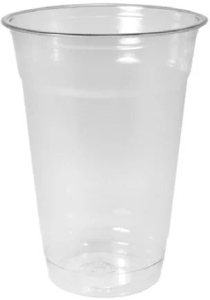 20 oz Clear Cold Cup, PET - printed 1 color