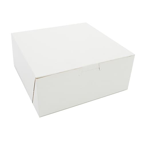 Southern Champion 7" x 7" x 3" White Non-Window Bakery Box - Image 1