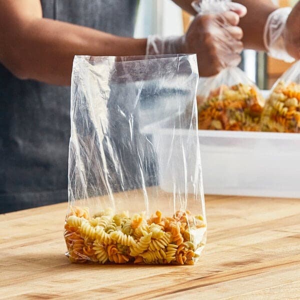 TUF-R® 6" x 3" x 12" 1.25 mil Heavy Linear LDPE Gusset Bag - Image 1