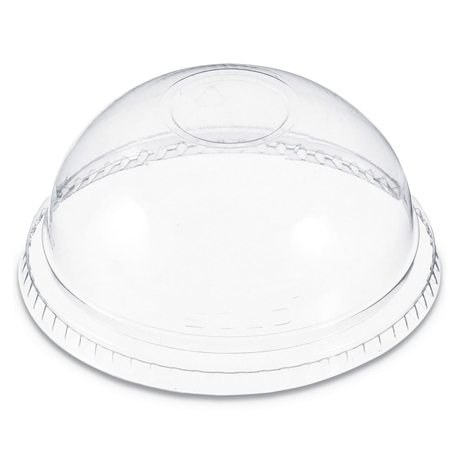 Dart DNR662 Conex Clear PET Plastic Dome No Hole Lid - Image 1