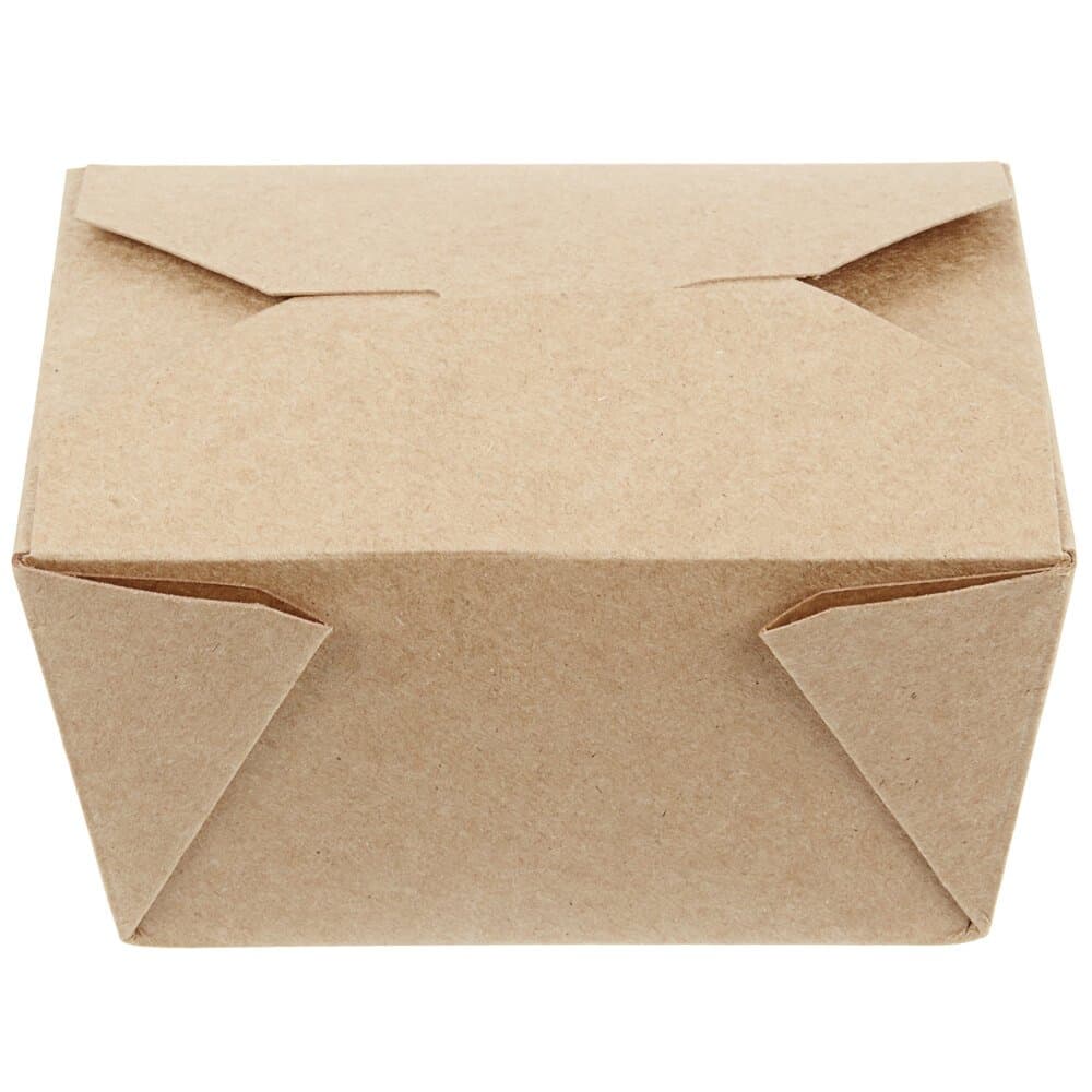 #1 Paper Folded Carton, Brown Kraft - Image 1