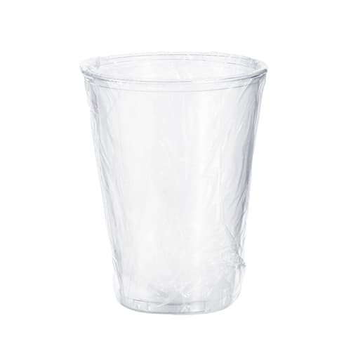 Solo TP10DW UltraClear 10 oz. Hotel and Motel Individually Wrapped Clear Plastic Cups - Image 1