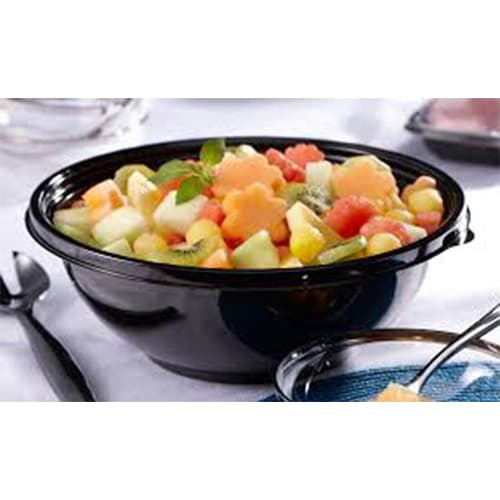 48 oz Round PET Bowl, Black - Image 1