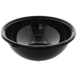 48 oz Round PET Bowl, Black