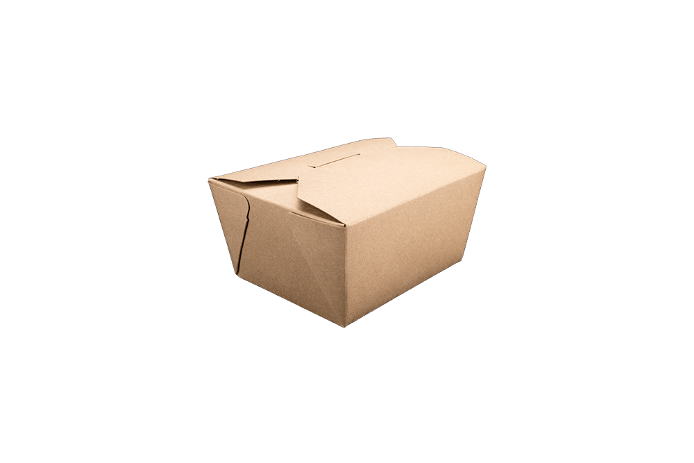 #1 Paper Folded Carton, Brown Kraft - Image 1