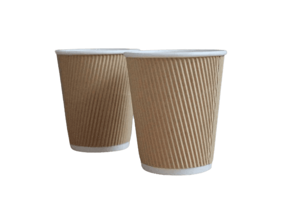 16 oz Rippled Wall Cup, Brown