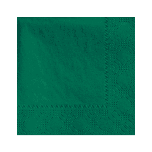 Hoffmaster 4.75 " Regal Embossed 2-Ply Hunter Green Beverage Napkins - Image 1